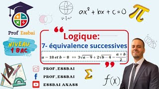 1 bac scientifique notion de logique  raisonnement par équivalences successives [upl. by Cai]