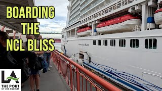 Boarding the NCL Bliss at Port Los Angeles [upl. by Elacsap]