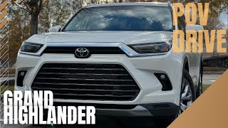 2024 Toyota Grand Highlander Limited Hybrid AWD POV Drive [upl. by Nillek]