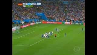 ALEMANIA VS ARGENTINA 2014 Asi fue el tiro libre de messi en la final  fifa 2014 MUNDIAL [upl. by Selestina694]