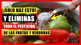 MIRA COMO LIMPIAR LAS FRUTAS Y VERDURAS DE PESTICIDAS ➜ Conoce este Truco Casero [upl. by Vida482]