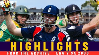 Gibbs and Flintoff Star in RainShortened Match  Classic ODI  England v South Africa 2008 [upl. by Mollee]