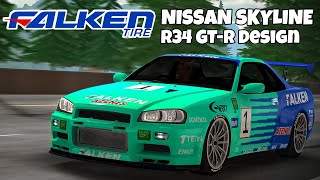 Falken Nissan Skyline R34 GTR  Car Parking Multiplayer [upl. by Mila]