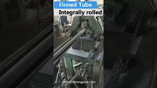 How is the Integral rolling finned tube aluminum finned tube produced workshop production process [upl. by Sana]