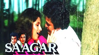 Saagar Kinare  Saagar 1985  Hindi Songs Lyrics  Kishore Kumar Lata Mangeshkar [upl. by Nitsid]