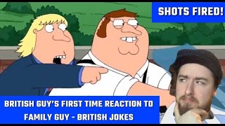 British Guys First Time Reaction To Family Guy  British Jokes [upl. by Oruasi]