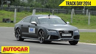 Autocar Trackday 2014 With Narain Karthikeyan  Audi RS7  Autocar India [upl. by Mali155]