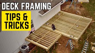 How To Frame A Deck  Tips For Efficient Building [upl. by Brottman]