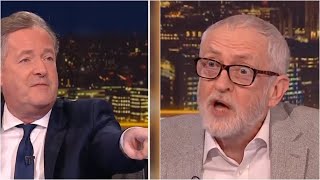 Jeremy Corbyn implodes during fiery clash with Piers Morgan about Hamas [upl. by Nyleikcaj]