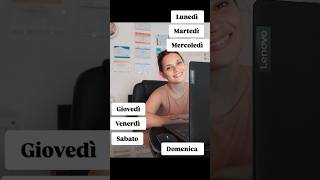 I giorni della settimana 🇮🇹 idiomaitaliano aprenderitaliano italiano italianteacher [upl. by Ahsikad]