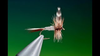 Fly Tying a Hackle tip Adams dry fly with Barry Ord Clarke [upl. by Champagne]