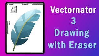 Vectornator Tutorial 3 Drawing with Eraser [upl. by Roosnam938]