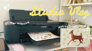 Spring vlog II ✿ how to make high quality prints at home  packing mail  hauls [upl. by Ardnasella]