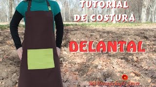 Tutorial 46  Como hacer un Delantal  How to make an apron [upl. by Sonnie948]