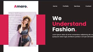 quotBuild a Stunning Responsive Portfolio Website with HTML CSS Only coding portfolio [upl. by Alliuqa]