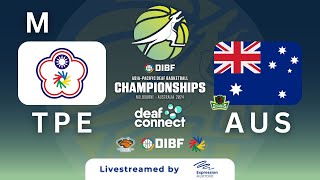 M Group Phase  Chinese Taipei v Australia  DIBF AsiaPacific Deaf Basketball Championships 2024 [upl. by Nylaras]