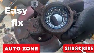 fiat front wheel bearing replacementhow to change front wheel bearing on a fiat [upl. by Ayojal]