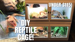 How To Build Your Own Reptile Enclosure  Perfect for Bearded Dragons Skinks  More [upl. by Yecats]