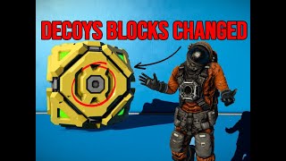 Decoy Blocks Changed   Space Engineers [upl. by Burrow416]