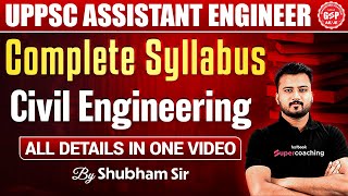 UPPSC AE Exam Syllabus  UPPSC AE 2024 Exam Civil Engineering Syllabus  UPPSC AE Recruitment 2024 [upl. by Nommad]