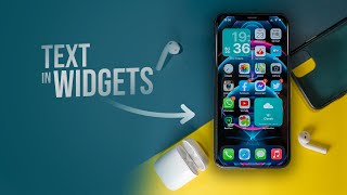 How to Add Text to a Widget on iPhone tutorial [upl. by Iphigenia]