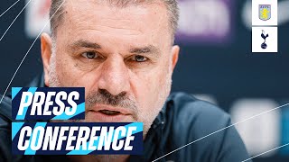 ANGE POSTECOGLOU PRESS CONFERENCE  ASTON VILLA V TOTTENHAM HOTSPUR [upl. by Saum]