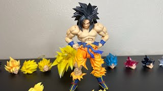 SH FIGUARTS SON GOKU LEGENDARY SUPER SAIYAN  ALL HEAD SWAPS goku dbz [upl. by Yrannav]