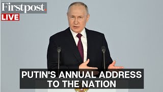 Vladimir Putin LIVE Putin Delivers Annual Moscow Address as Russian Forces Advance in Ukraine [upl. by Hylan]