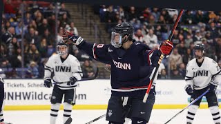 Mike Cavanaugh amp Chase Bradley UConn men’s hockey pregame CT Ice  12324 [upl. by Nanis]