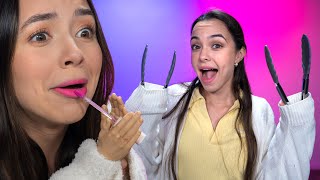 Anything but My Hands Challenge  Merrell Twins [upl. by Adne]