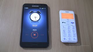 Incoming call amp Ringing alarms at the Same Time Samsung Galaxy Note 1 BlackFly [upl. by Ninahs]