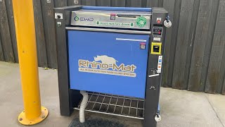 Rhinomat Mat cleaner at Enviro car wash [upl. by Aytac]