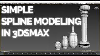 SPLINE MODELING IN 3DS MAX  MODELING A GLASS CUP  SUB TO PEWDIEPIE [upl. by Etnecniv]