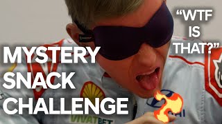 quotWHAT IS THISquot Hyundai WRC Team take on HILARIOUS 5 Snack Challenge [upl. by Sammons]