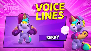 New brawler BERRY  All Voice Lines [upl. by Aurelea]