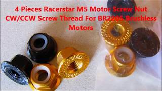 4 Pieces Racerstar M5 Motor Screw Nut from BANGGOOD [upl. by Goldin169]