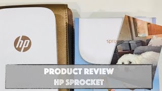 HP Sprocket Setting Up amp First Time Use Demo  Product Review  3x4 inch Photo Printer [upl. by Sivolc]