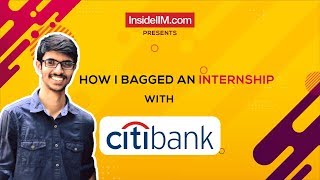 How I Prepared And Cracked The Citibank Internship Interview  Jay Baviskar IIM Kozhikode [upl. by Anomas]