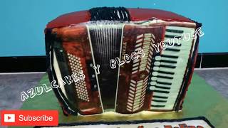 Pastel Acordeon 3 leches Forrado en hoja arroz [upl. by Sidran]