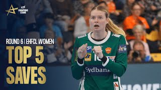 Cleopatre DARLEUX is a wall  TOP 5 SAVES  Round 6  EHF Champions League Women 202223 [upl. by Svetlana]