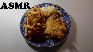 FISH amp CHIPS amp COLESLAW ASMR MUKBANG [upl. by Davey]