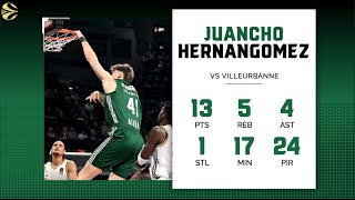 Panathinaikos  Villeurbanne 9268  Juancho Hernangomez 13 Points 24 PIR [upl. by Marti52]