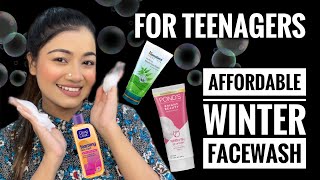 শীতের জন্য ফেসওয়াশ  BEST WINTER FACE WASH for TEENAGERS Affordable Facial Cleansers All Skin Type [upl. by Doehne]