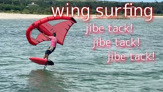 【foil wing】jibe＆tack airush freewing【KITECLUBOKINAWA】 [upl. by Nyraa861]