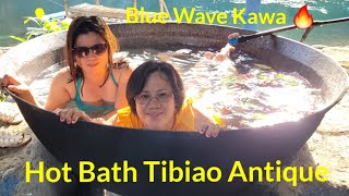 Blue Wave Cooking in Kawa Hot Bath Tibiao Antique Philippines 🇵🇭 [upl. by Eillat599]