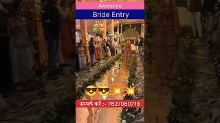 Bride Entry Video  Bride Entry Ideas bride bridal brideandgroom bridalentry weedingdecoration [upl. by Enilesoj]