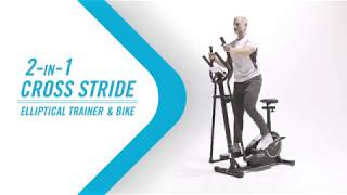 2in1 Cross Stride Elliptical Trainer amp Bike [upl. by Eileme]