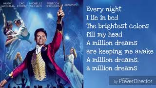 A Million Dreams  Lyrics  1 Hour Loop  Sleep Song [upl. by Ivel24]