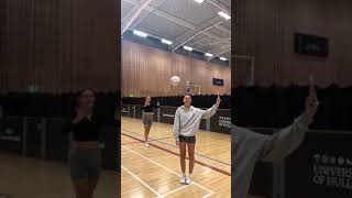 Netball teammates take on the ultimate trust challenge [upl. by Aileve796]