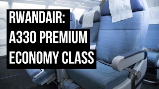 RwandAir A330 Premium Economy Class London to EntebbeKampala [upl. by Adaran]